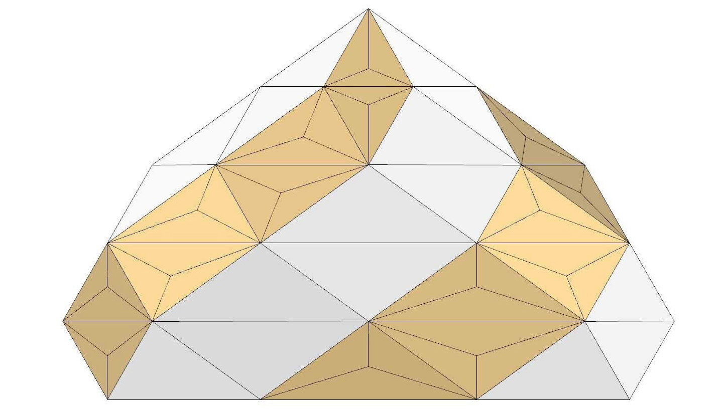Zome建築の構造図